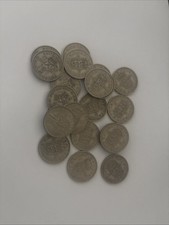 X26 Vintage British Shillings