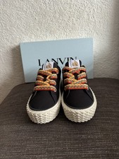 LANVIN CANVAS CURBIES TRAINERS