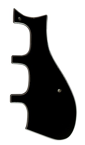 Black pickguard guitar parts - black,