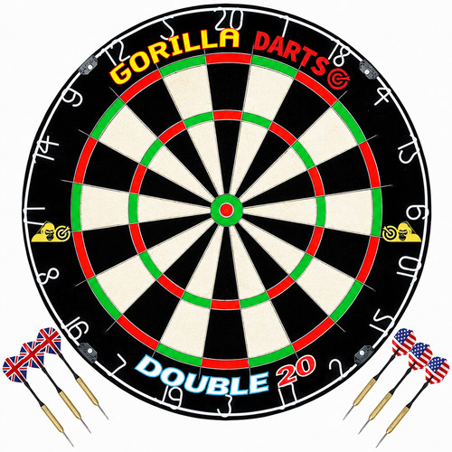 Dartboard gorilla darts double - dartboard,