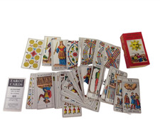 1JJ Swiss Tarot Cards Deck with Box and Guide - Vintage Fortune Telling #CH