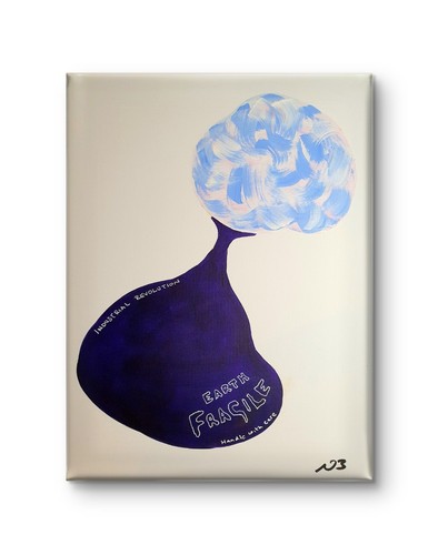 Fragile earth 12x16 - earth,