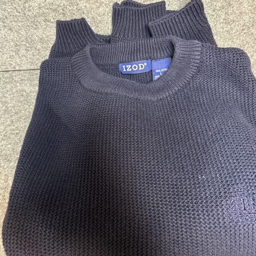 Izod sweater navy blue - sweater,
