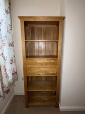 Solid Oak Bookcase with Two