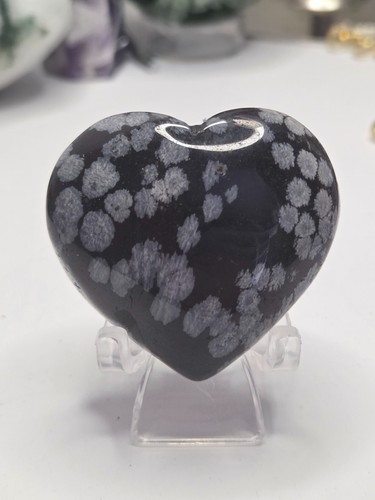 Snowflake obsidian crystal - snowflake,