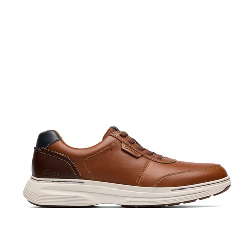 Clarks mens craftwell - lace, tan