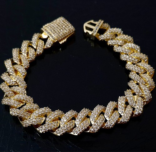 Mens 12mm cuban bracelet - mens,