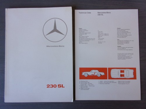 Mercedes benz 230 pagoda - 230, sl