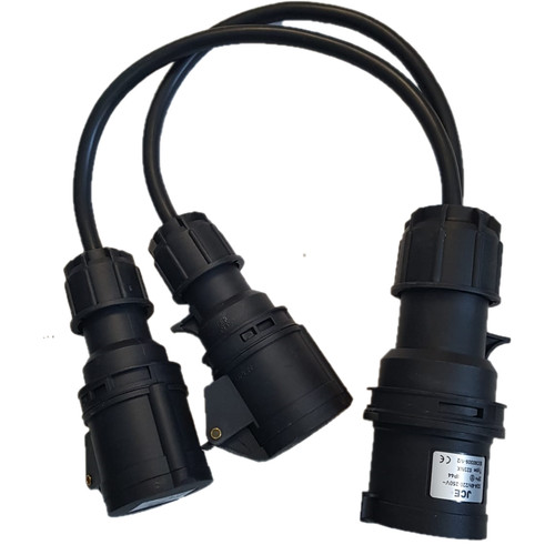 Black heavy duty 32a - heavy, plug