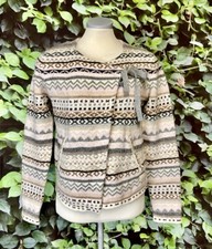New Odd Molly Cotton/Wool Fair Isle Jacket/Cardigan