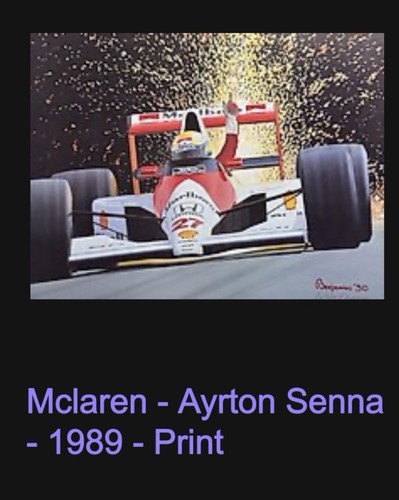 Mclaren ayrton senna print - senna,