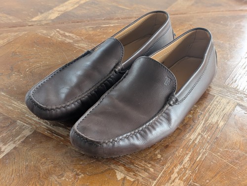 Tod brown leather gommino - leather,