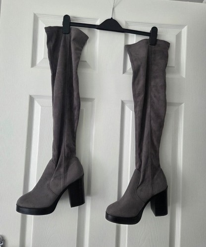 New look grey - suede, over