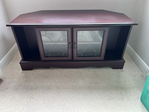Mahogany corner unit 100cm - tv,