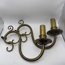 PAIR OF BRASS WALL LIGHTS