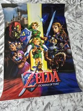 The Legend Of Zelda Ocarina Of Time Poster Nintendo 70 x 50 N64