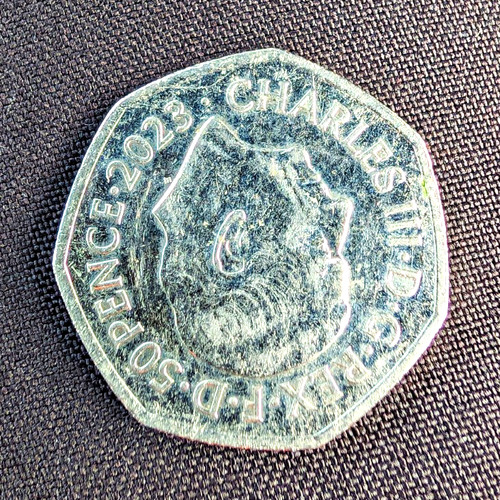 50p 2023 king charles iii - uk,