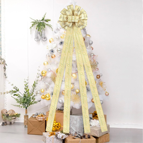 Christmas tree topper bow - tree,