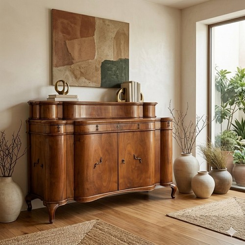 Antique baroque cupboard - antique,