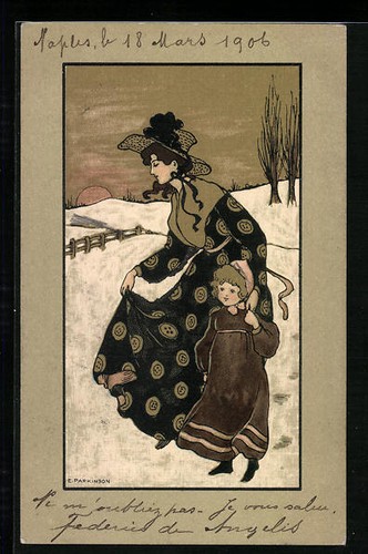 Artist postcard ethel - artist,