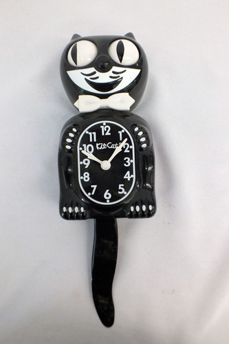 Vintage black kit kat clock - black,