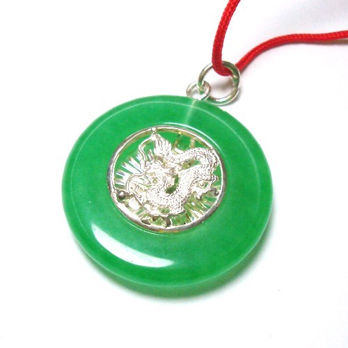Jade hoop silver dragon - &,