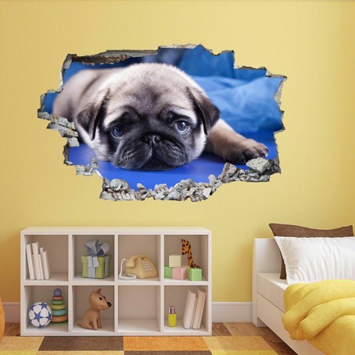 Pug puppy dog - animal, 3d
