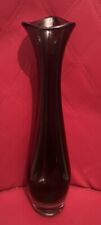 Orrefors Sweden Charcoal Smokey Selena Vase By Sven Palmqvist PU 3092/5 H30cm