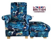 Armchair Chair & Footstool