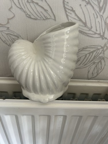 Ceramic shell ornament - ceramic,