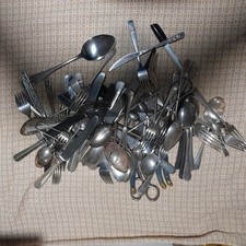 4kg Mixed Cutlery EPNS Nickle Silver Stainless steel Bundle Assorted B1556