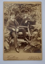 CABINET CARD OF 2 DAPPER MEN