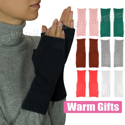 Cashmere fingerless gloves - cashmere,
