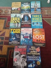 James Patterson Book Bundle – 11 Thriller Novels – Used – Includes Clinton & Co-
