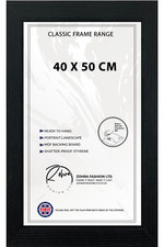 Flat black 40x50cm - flat,