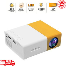 Portable Wired Projector Mobile Phone LED Mini Home Video Equipment 720P HD Scre