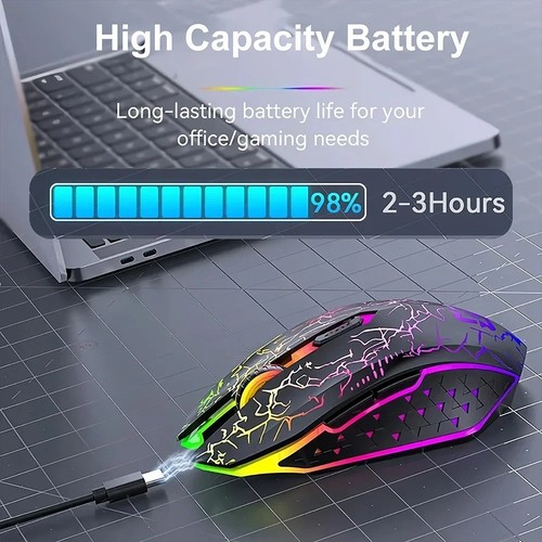 Wireless gaming mouse rgb - gaming, led