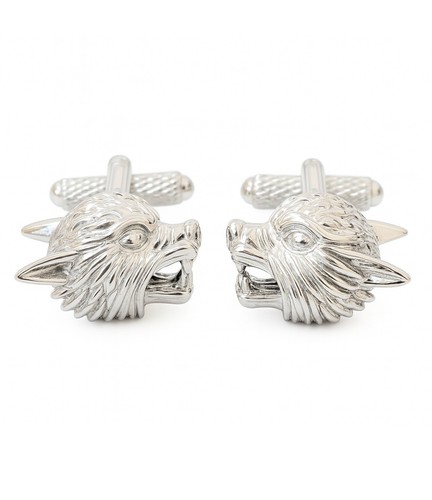 Jaguar cufflinks onyx art - cufflinks,