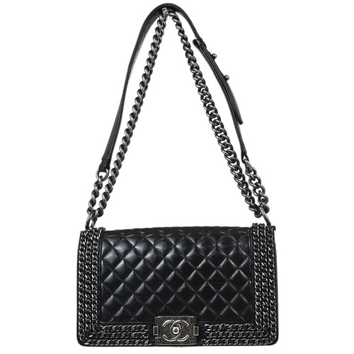 Boy chanel black calfskin - boy,