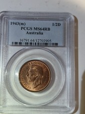 Australia 1943 (m) Halfpenny