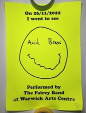 Rare Jeremy Deller Acid Brass Poster Print Signed