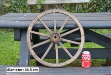 Vintage old wooden cart wagon