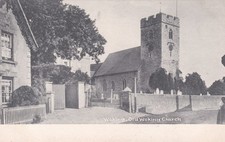 Surrey Postcard - Woking, Woking Old Church (St.Peter's). Printed c.1900-03.