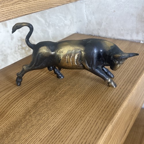 Bronze bull statue animal - bronze, statue,