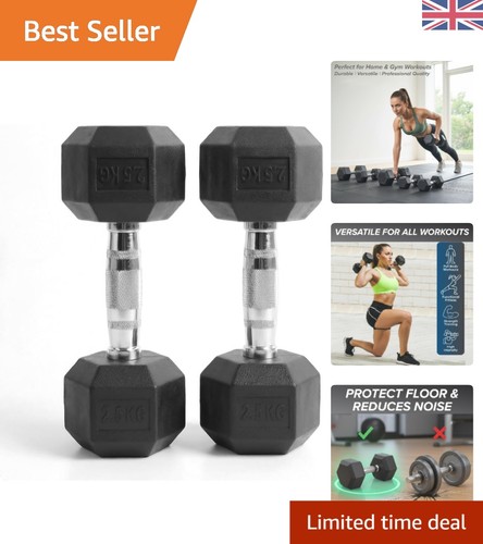 Cast iron hex dumbbells 5 - iron, 2.5
