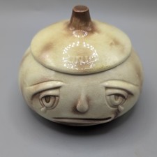 Vintage Sylvac onion face pot