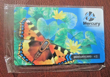 Mercury Communications Butterfly Image Mercury Card Phone Card NEW SEALED