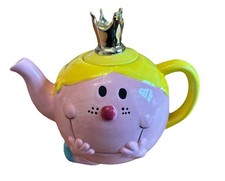 MR MEN Little miss  Teapot " Little Miss Princess " Sanrio Novelty Ceramic 2016