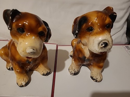 Vintage chalkware pair - , of
