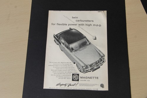 Original 1960 magazine advert